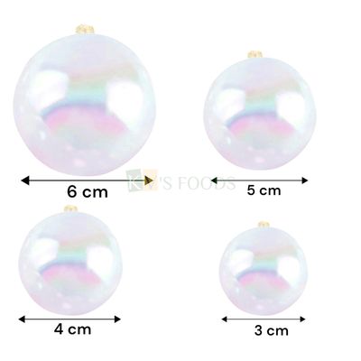 Cake Topper Plastic Ornamental Balls Transparent 12pcs