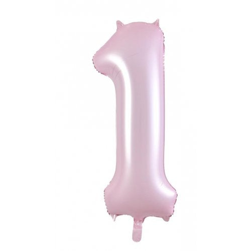 Number #1 Foil Balloon 34" Pink