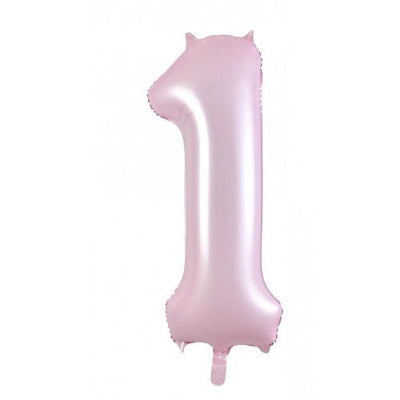 Number #1 Foil Balloon 34" Pink
