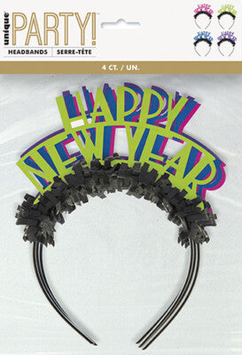 Neon Dots New Year Tiara 4pcs