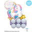Bubble Balloon 22" Welcome Baby Boho Rainbows (Qualatex)
