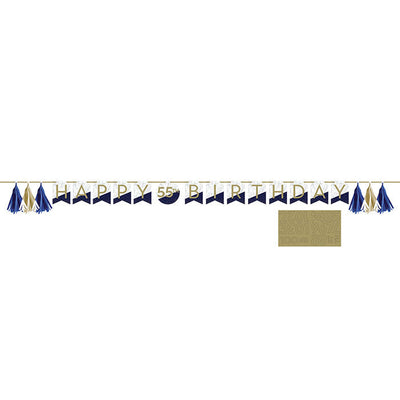 NAVY & GOLD MILESTON Banner