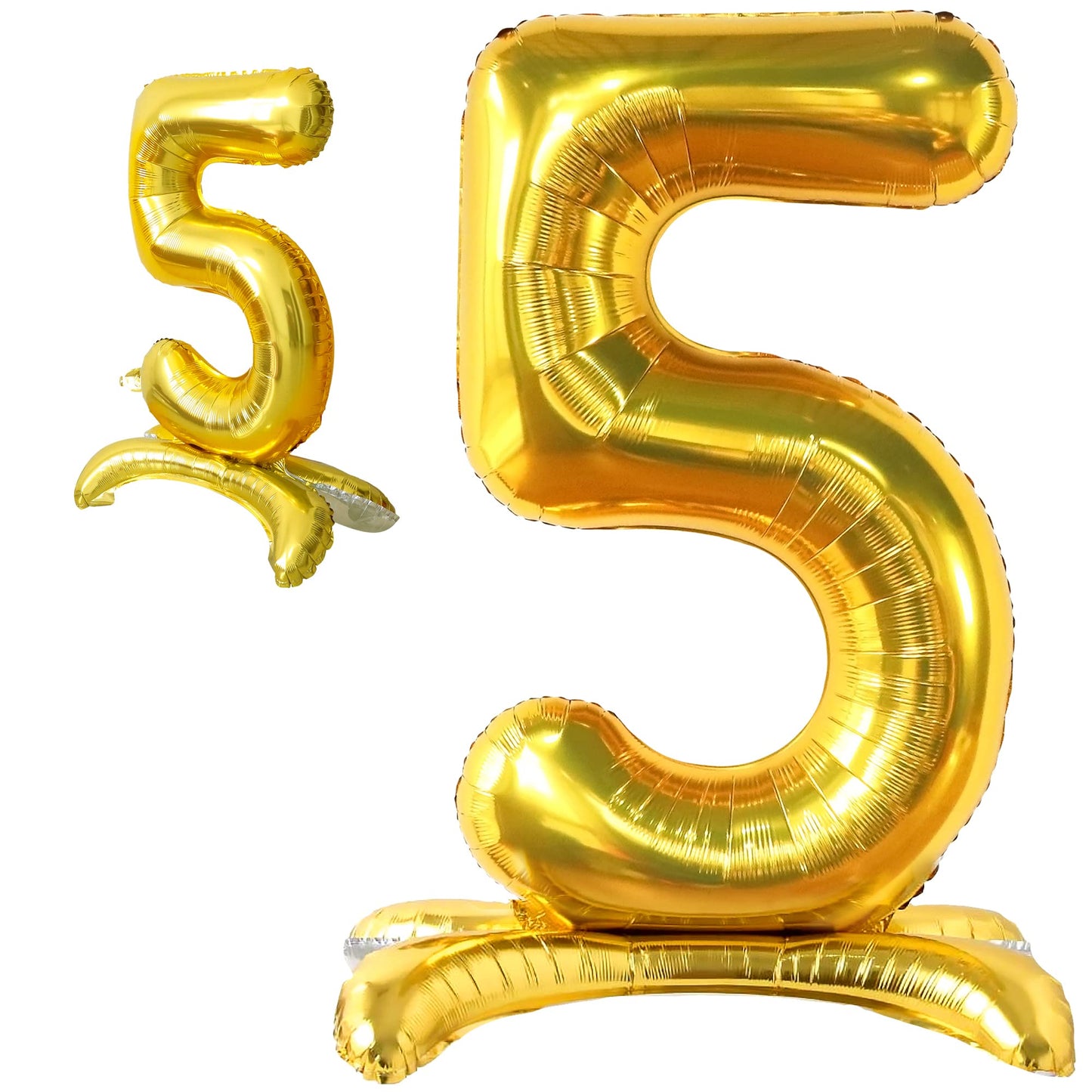 Standing Balloon Number 5 Gold 28"
