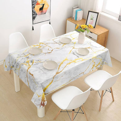 Gold Marble Party Tablecover