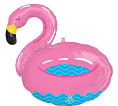 Pool Party Flamingo Supershape Balloon