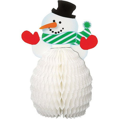 Snowman Honeycomb  Decorative 4pcs 6"