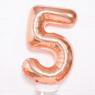 Supershape 34" Number #5 Rosegold