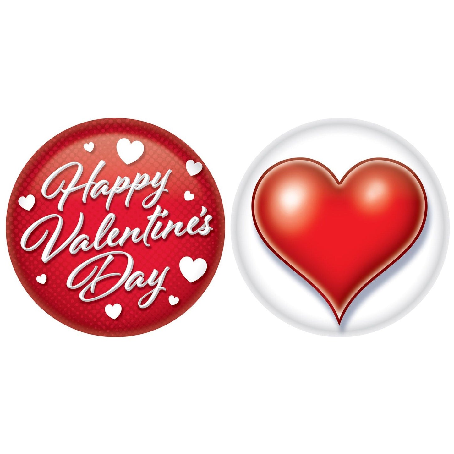 Valentine's Day Buttons 2pcs