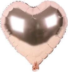 Solid Heart Rose Gold 18" Balloon