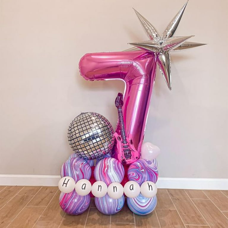 Number #7 Supershape Balloon 34" Hot Pink