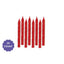 Candles Large Glitter Spiral Red 24pcs