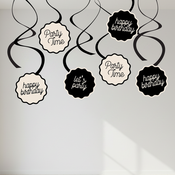 Birthday Chic Birthday Swirls 12pcs