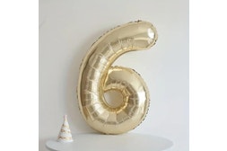 Supershape Foil Balloon #6 White Gold
