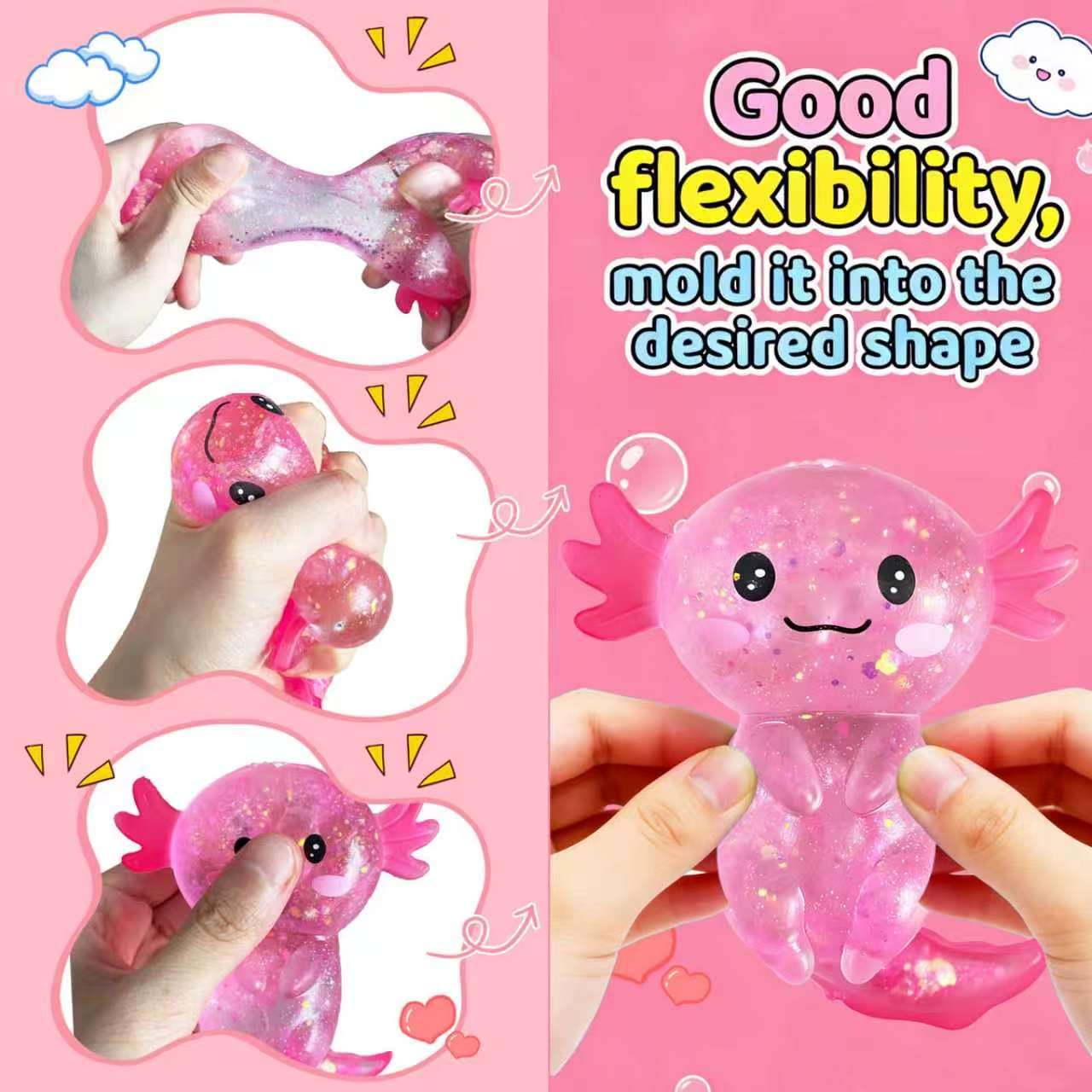 Squishy Soft Stress Axolote 1pcs