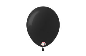 Latex Balloon 12" Black (x12u)
