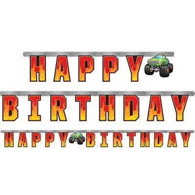 Monster Truck Jointed Banner