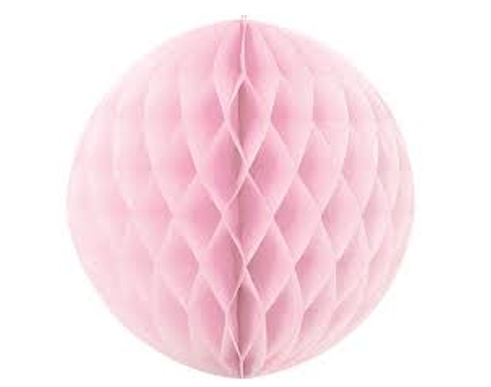 Honeycomb Balls Baby Pink 8" 1pcs