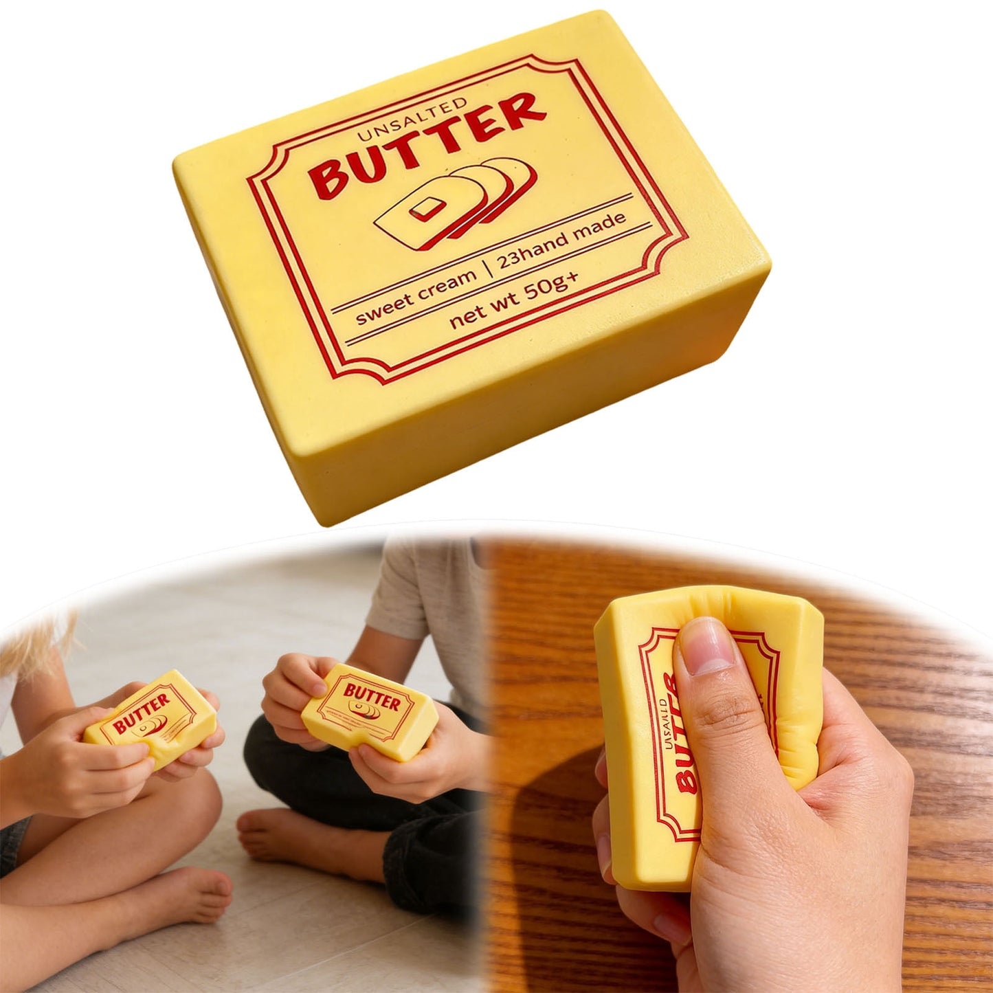Unsalted Butter Super Sofet Squishy 1pcs