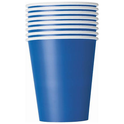 Royal Blue Cups 9oz 8pcs