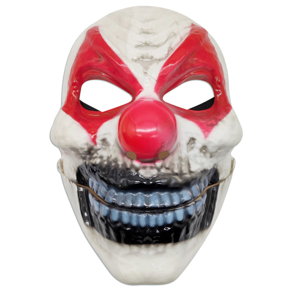 Máscara Clown Creepy PVC 9.75x7" con Mandíbula Movible 2 Estilos