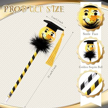 Bolígrafos de Graduación Happy Face 1pcs