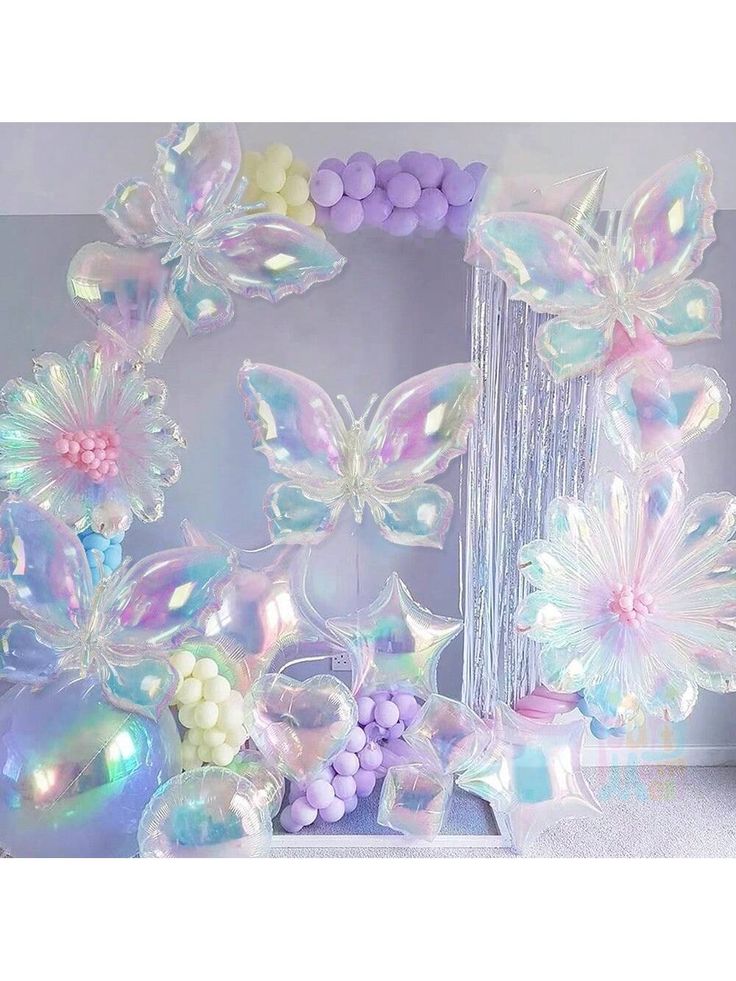 Mariposa Tornasol/Iridescence Foil Balloon (x1u)