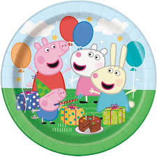 Peppa Pig Plates 7" 8pcs