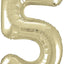 Number Solar Gold Foil Balloon 34"