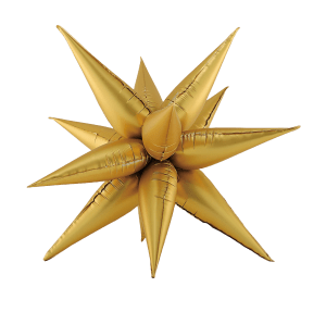 Starburst Foil Balloon Gold 26" 1pcs