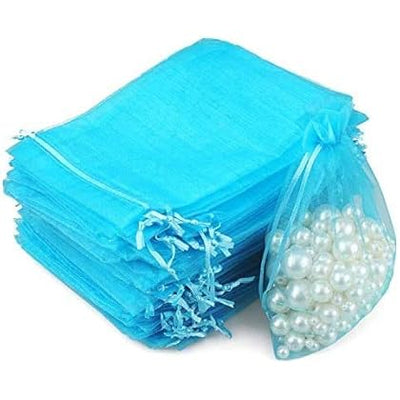 Organza Turquoise 4"x5 10pcs