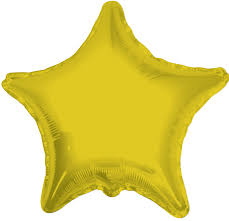Star Yellow Foil Balloon 18"