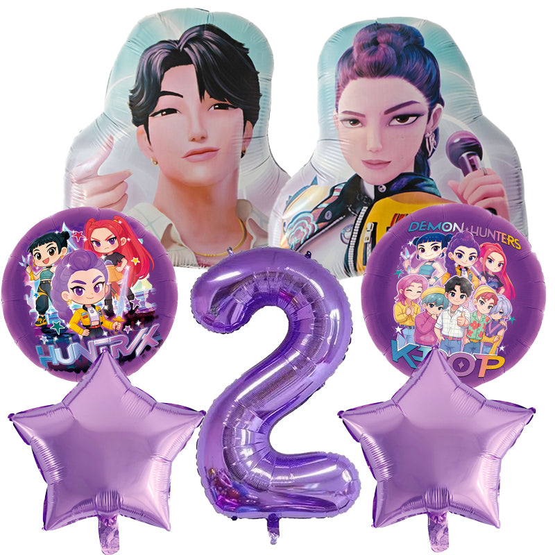 Globos Foil Kpop Demon Hunters Personajes (x1u)