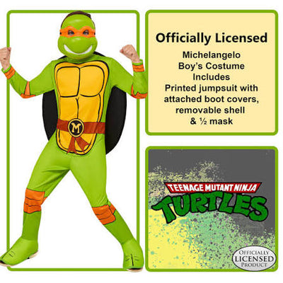 Tortuga Ninja -Michelangelo Boys Child Costume