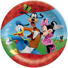 Mickey Mouse ClubHouse Plates Round 7"