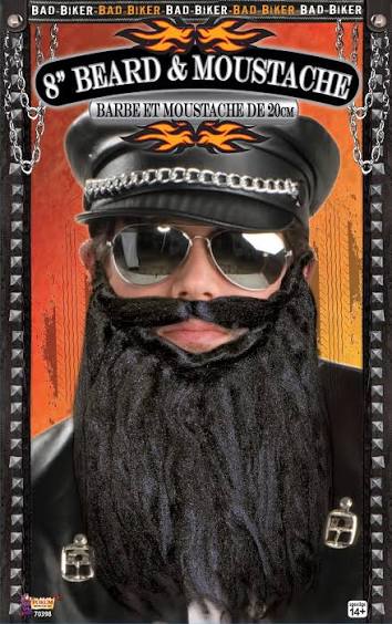 Bad Biker Beard and Moustache