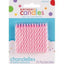 Spiral Pink Candles 24pcs