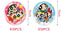 Powerpuff Plato y Servilleta (x1u)