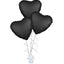 Brand Black Heart Foil Balloon 36" Giant