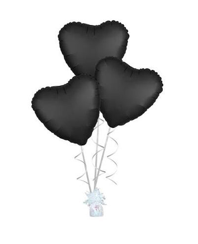 Brand Black Heart Foil Balloon 36" Giant
