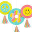 Flower Power Hanging Cutouts 3pcs