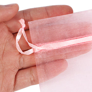 Organza Rosa 3"x4" 12pcs