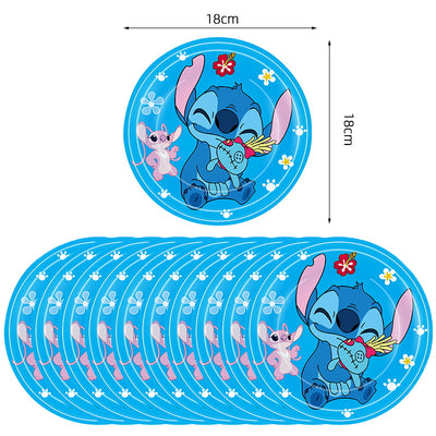 Stitch Birthday Decoration - Plato 7" (x1u)