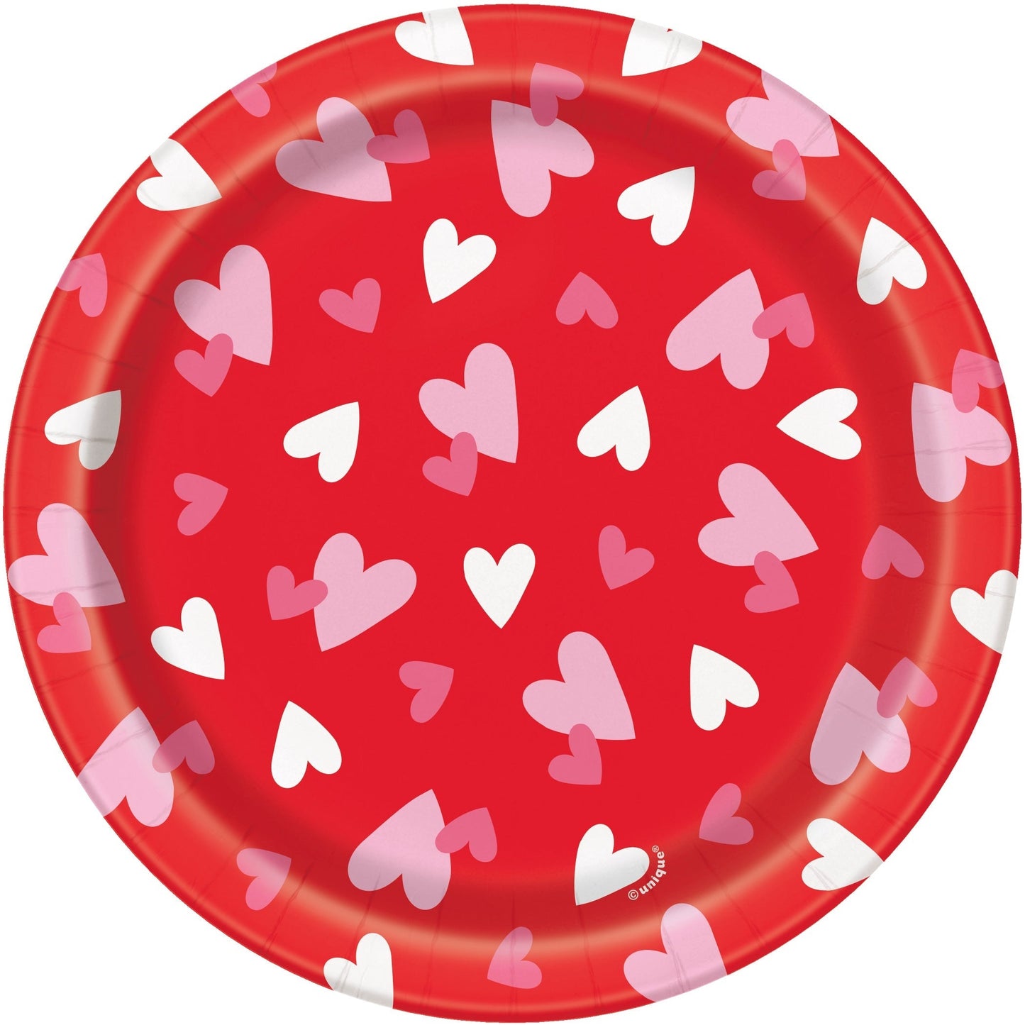 Fluttering Hearts Plates 7" 8pcs