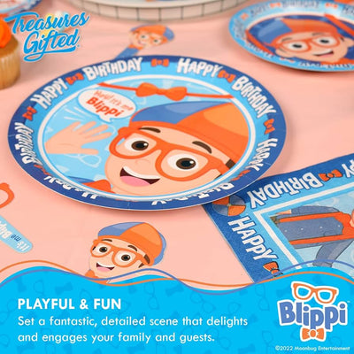 Blippi Plates 9in - 8pk - Blippi Party Supplies