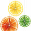 Summer Citrus Tissue Paper Fan 3pcs
