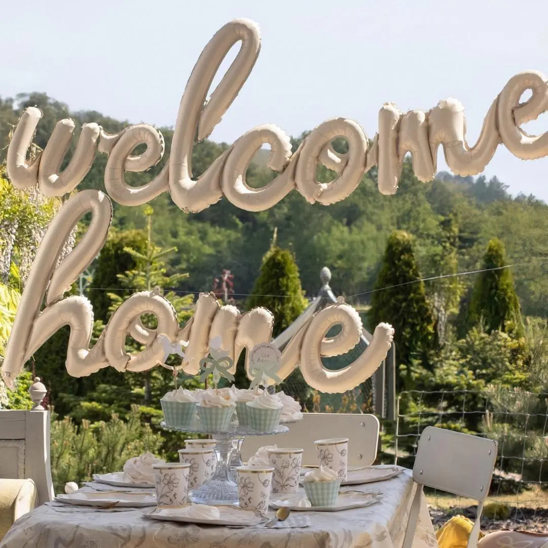 Welcome Home Banner Foil Balloons