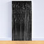 Metallic Foil Fringe Curtain Black 3'x8'