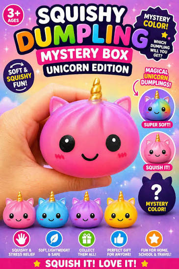 Dumpling Squishy Unicorn Edition