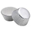 Cups Cakes  Foil Silver  25 pcs
