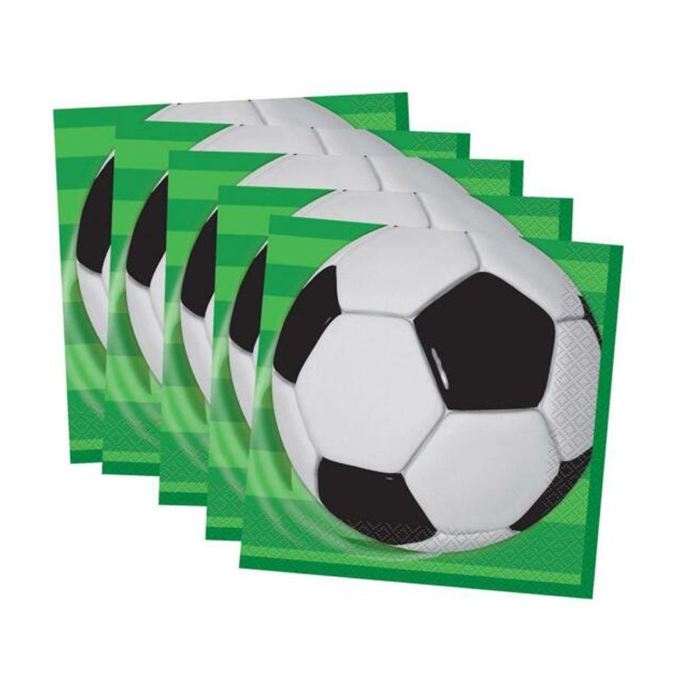 Soccer Napkins 16pcs